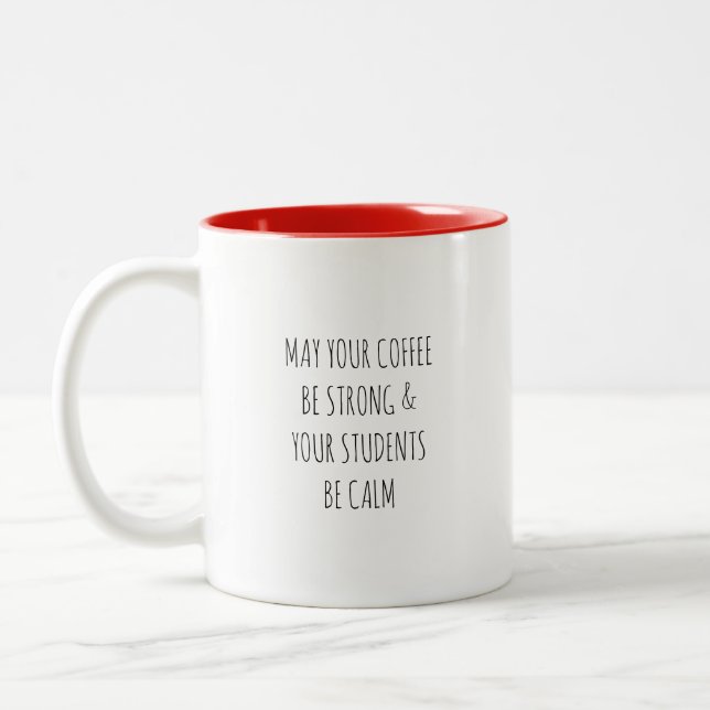 Teacher coffee mug Två-Tonad mugg (Vänster)