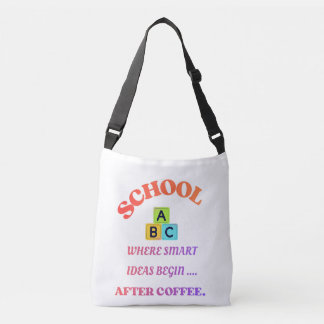 Teacher Coffee Tote Bag – Funny School Quote Axelväska