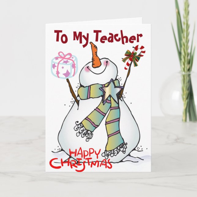 *TEACHER* DU GÖR ALLA LYCKLIG VARJE HELGDAG HELGKORT (Framsida)