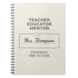 Teacher. Educator. Mentor. Custom Retirement Gift Anteckningsbok