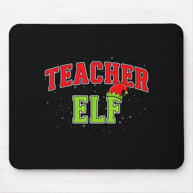 Teacher Elf Christmas Family Matching Group Xmas T Musmatta (Framsidan)