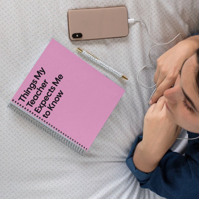 Teacher Expects Funny Notebook Anteckningsbok (Skapare uppladdad)