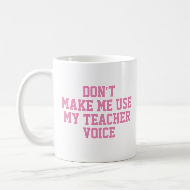 Teacher Gift Mugg | Funny Quote Slogan Mugg | Röst (Vänster)