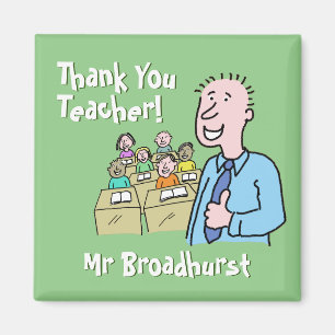 Teacher Gift. Thank You to a Male Teacher Magnet