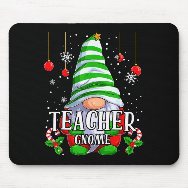 Teacher Gnome Christmas Pajamas Matching Family Gr Musmatta (Framsidan)
