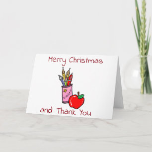***TEACHER*** GOD JUL & TACK KORT
