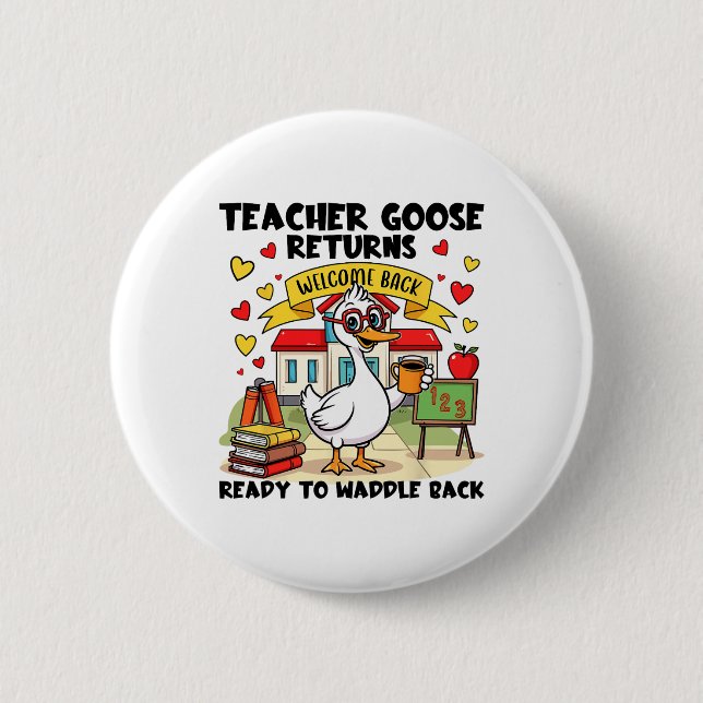Teacher Goose återvänder  Knapp (Framsida)