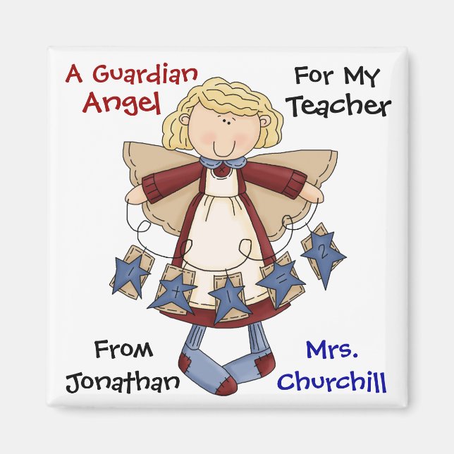 TEACHER Guardian Angel av SRF Magnet (Framsidan)