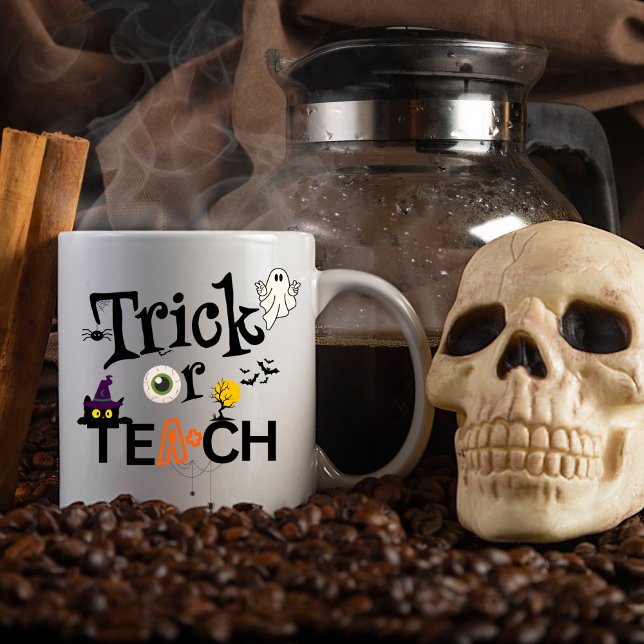 Teacher Halloween Kaffe koppar | Stam eller stam (Skapare uppladdad)