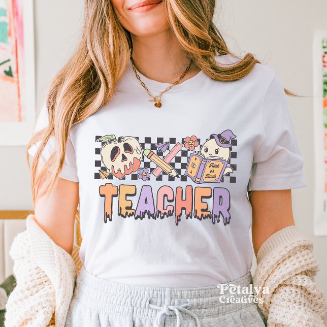 Teacher Halloween Shirt T (Teacher Halloween Shirt, Graders Teacher Halloween Top, Halloween Costume, Gift for Teachers)
