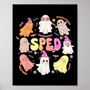 Teacher Halloween-Speciellt utbildningsteam Poster