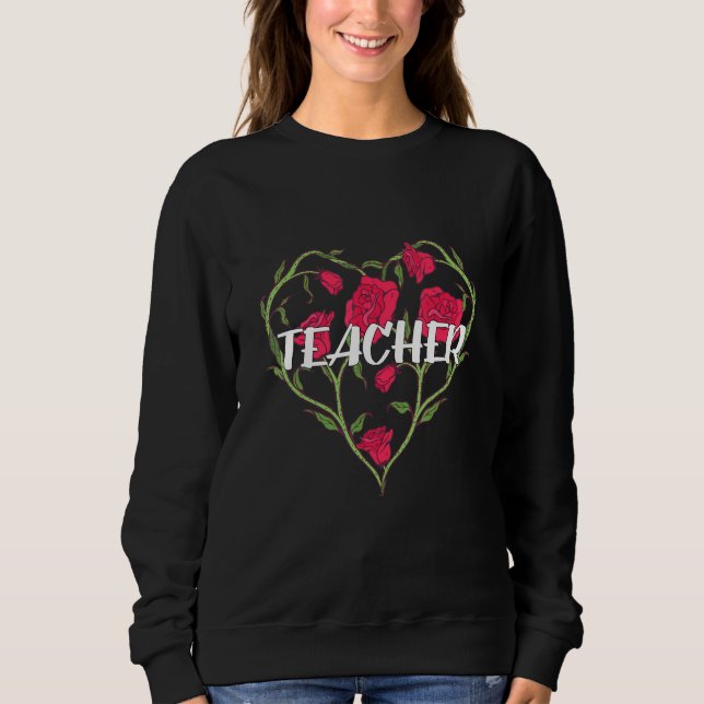 Teacher Heart Ro T Shirt (Framsida)