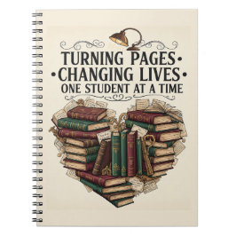Teacher Journal Notebook | Turning Pages Heart Anteckningsbok