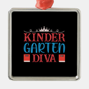 Teacher Kinder Garten Diva Julgransprydnad Metall