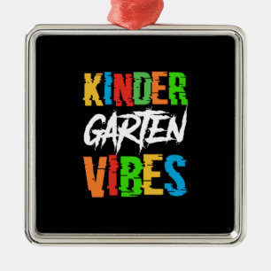 Teacher Kinder Garten Vibes Julgransprydnad Metall