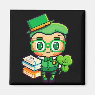 Teacher Leprechaun St Patricks Day Teacher T Shirt Magnet