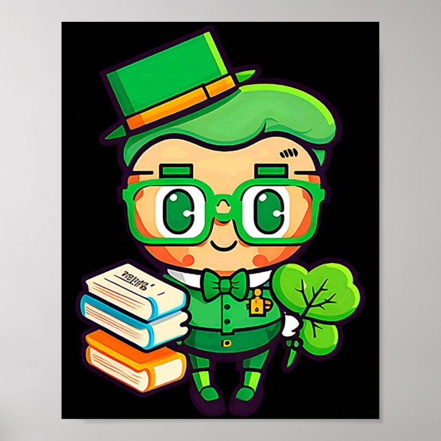 Teacher Leprechaun St Patricks Day Teacher T Shirt Poster (Framsidan)