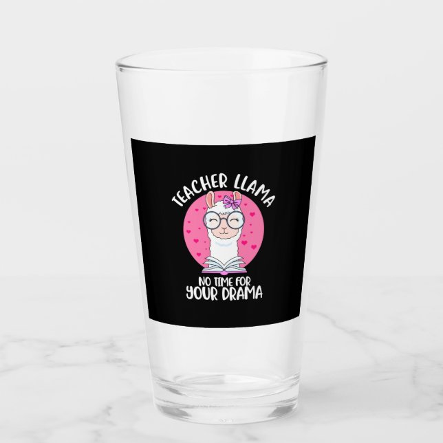 Teacher Llama Glaskopp (Framsida)