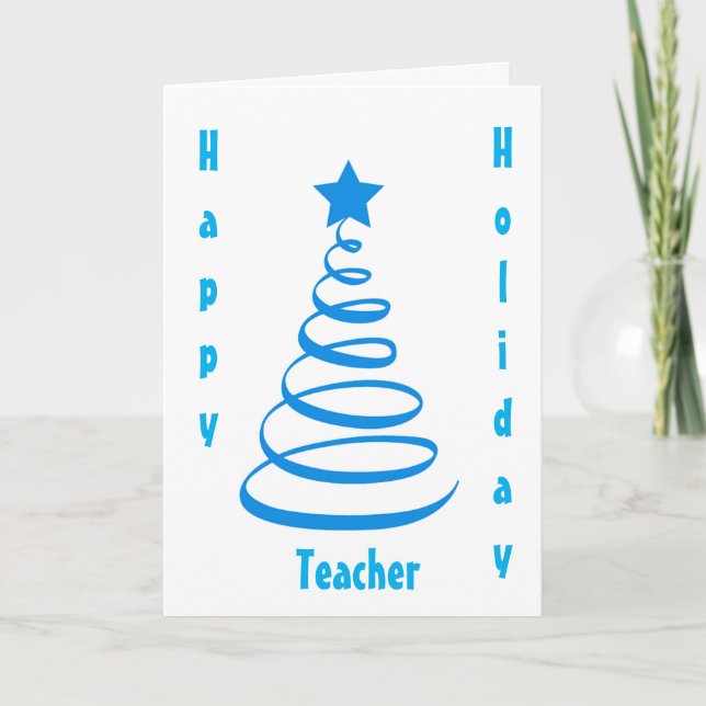**TEACHER** ***LYCKLIG HELGDAG TILL DIG*** HELGKORT (Framsida)