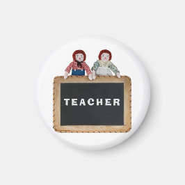 TEACHER magnet Raggedy Ann Andy Dallkboard.