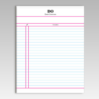 Teacher Monogram Daily To Do List Notepad Anteckningsblock