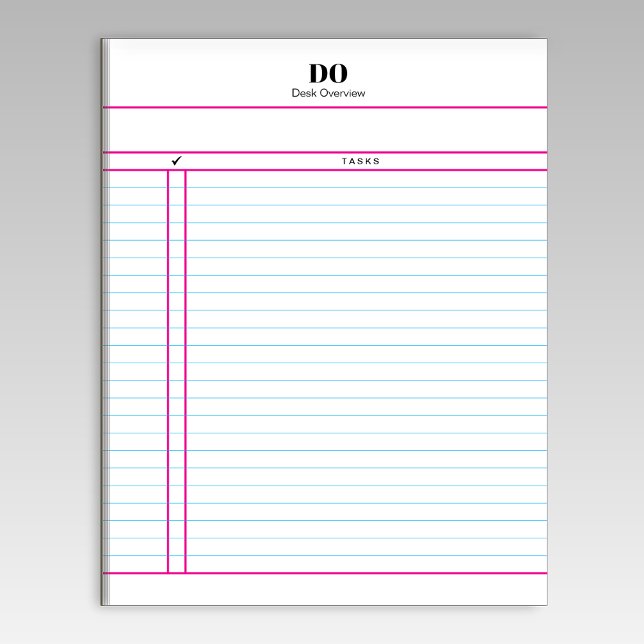 Teacher Monogram Daily To Do List Notepad Anteckningsblock (Skapare uppladdad)