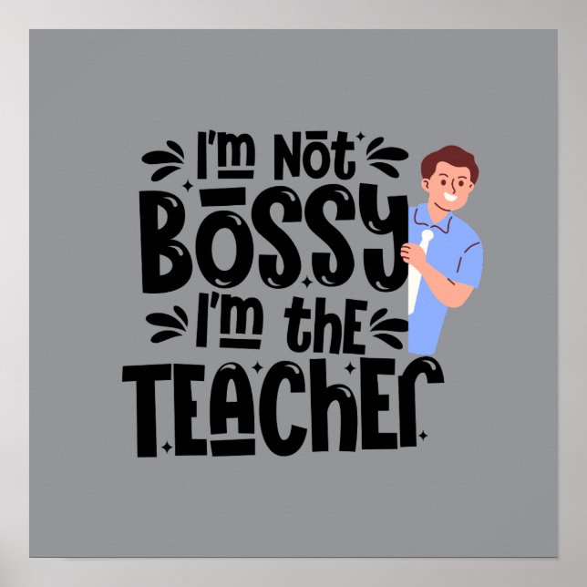 Teacher Motivational Quote poster Wall art (Framsidan)