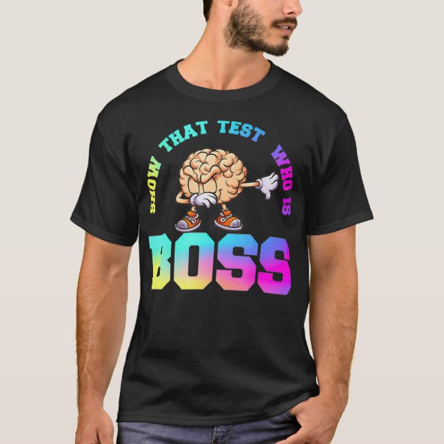 Teacher Motivational State Testing som är chef T Shirt (Framsida)