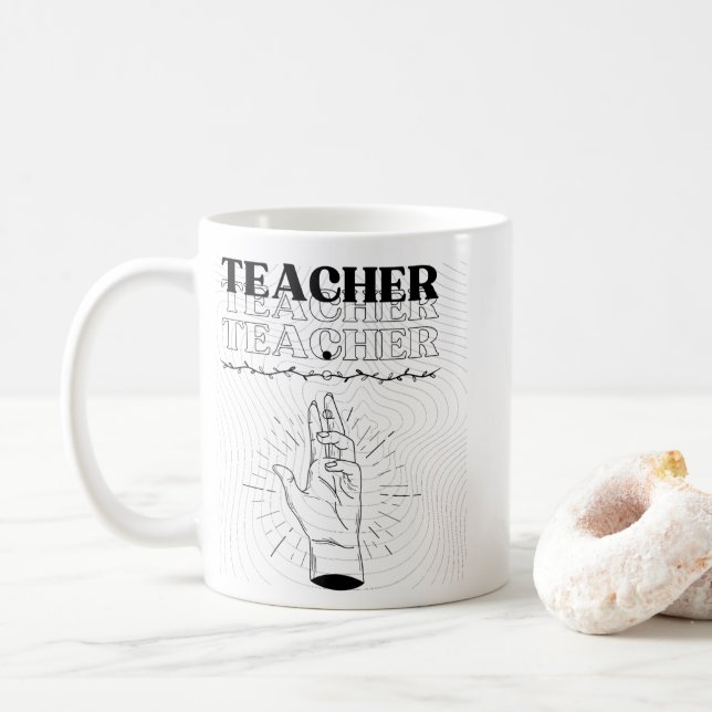 Teacher Mug – Ceramic Coffee Mug  Kaffemugg (Med munk)