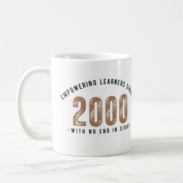 Teacher Mug - Empowering Learners since 2000  Kaffemugg (Vänster)
