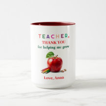 Teacher Mug Gift – Thank You Message