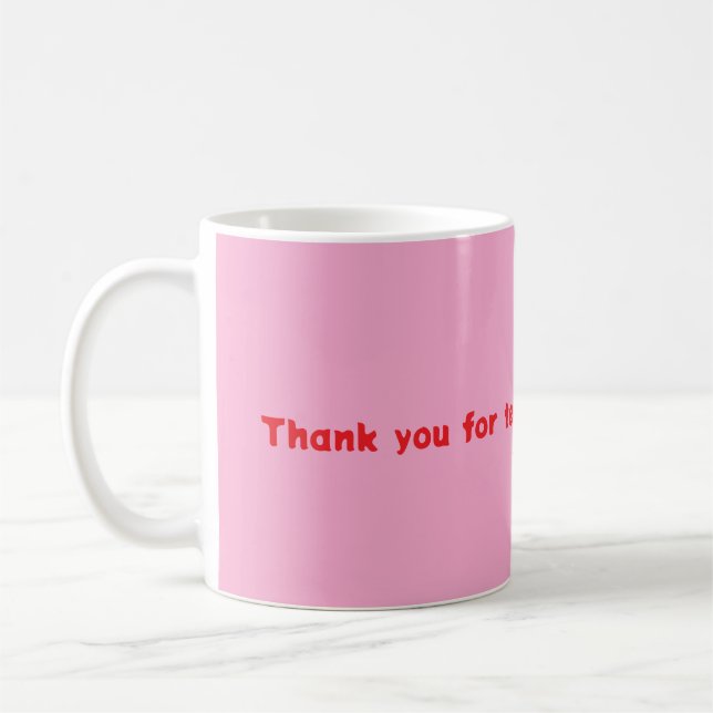 Teacher Mug Pink Kaffemugg (Vänster)