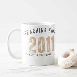 Teacher mug | Teaching since 2011 Kaffemugg