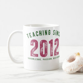 Teacher mug | Teaching Since 2012 Kaffemugg