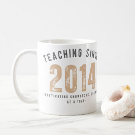 Teacher Mug | Teaching Since 2014 Kaffemugg
