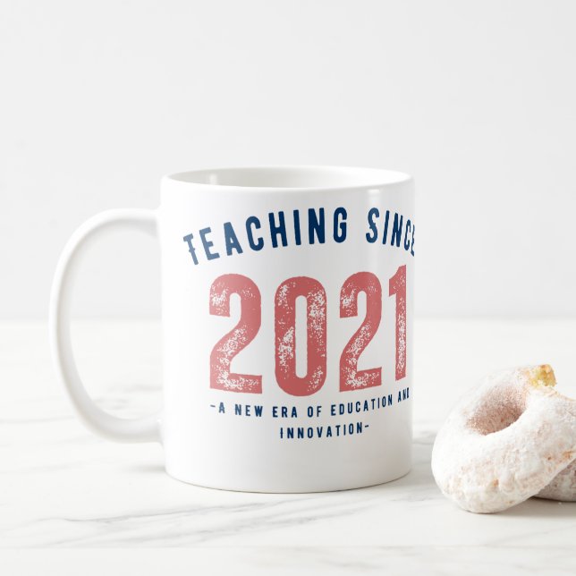 Teacher Mug | Teaching Since 20212 Kaffemugg (Med munk)