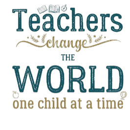 Teacher name elegant quote modern white frame brevhuvud