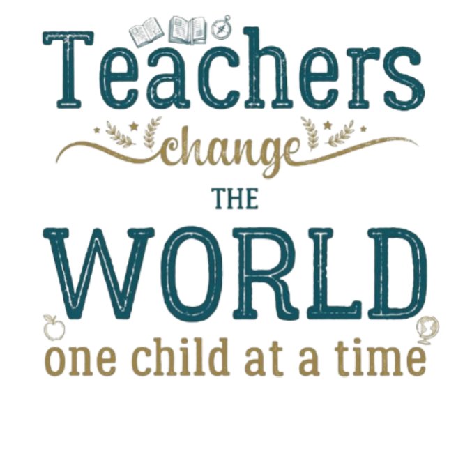 Teacher name elegant quote modern white frame brevhuvud (Skapare uppladdad)