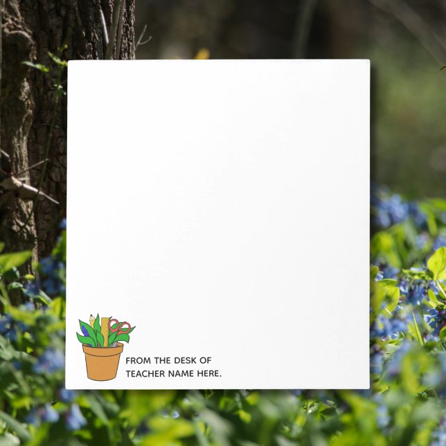 Teacher Notepad with Name Personalization  Anteckningsblock (Skapare uppladdad)