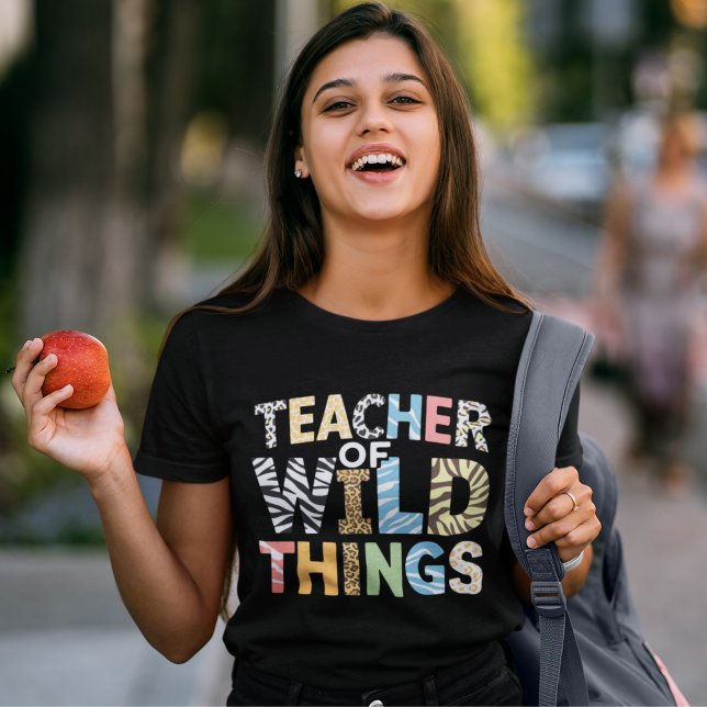 Teacher of Wild Things, Funny Teacher Gift T Shirt (Skapare uppladdad)