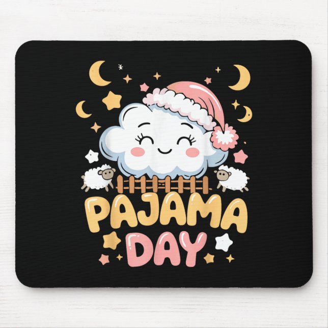 Teacher Pajama Day Shirt, Funny Cloud Sleever Scho Musmatta (Framsidan)