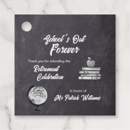 Teacher Pension Chalk Blackboard Nostalgic Gåvor Etiketter
