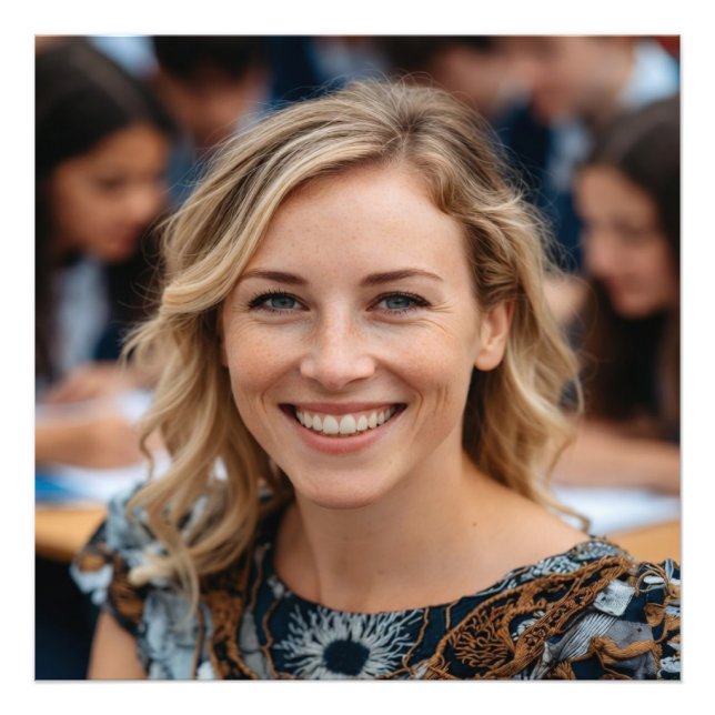 Teacher Photo Customize Personalize Fototryck (Framsidan)