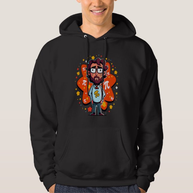Teacher Pi Symbol Pi Day Hoodie (Framsida)