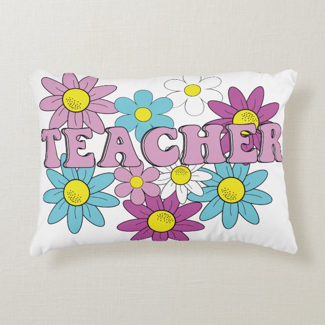 Teacher pillow, Pillow for teacher Prydnadskudde (Framsidan)