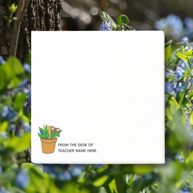 Teacher Post-It Notes with Name Personalization  Block (Skapare uppladdad)