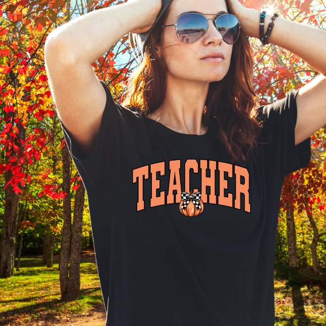 Teacher Pumpkin Play T Shirt (Skapare uppladdad)
