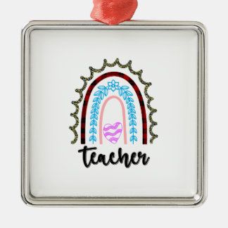 Teacher Rainbow Julgransprydnad Metall