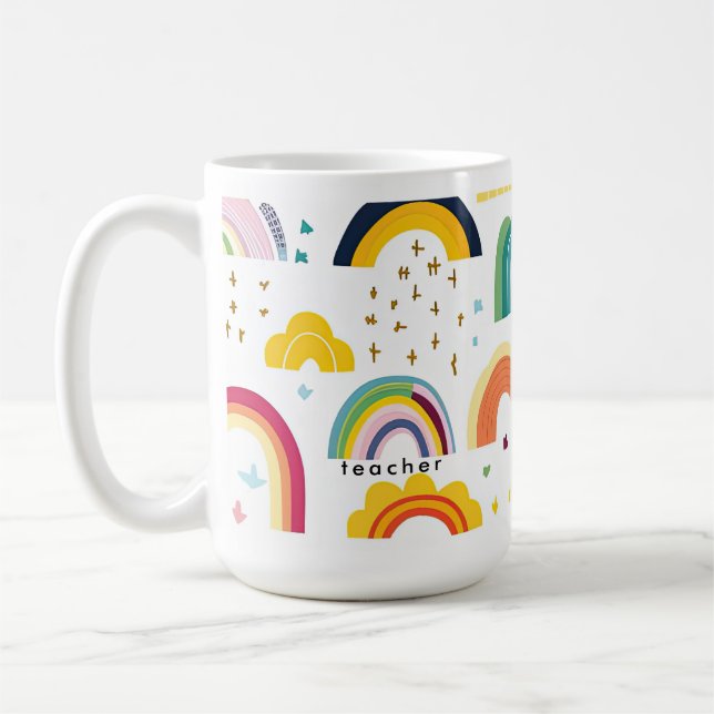 Teacher Rainbow Kaffemugg (Vänster)