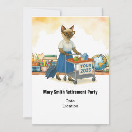 Teacher retirement 2025 for cat lovers inbjudningar